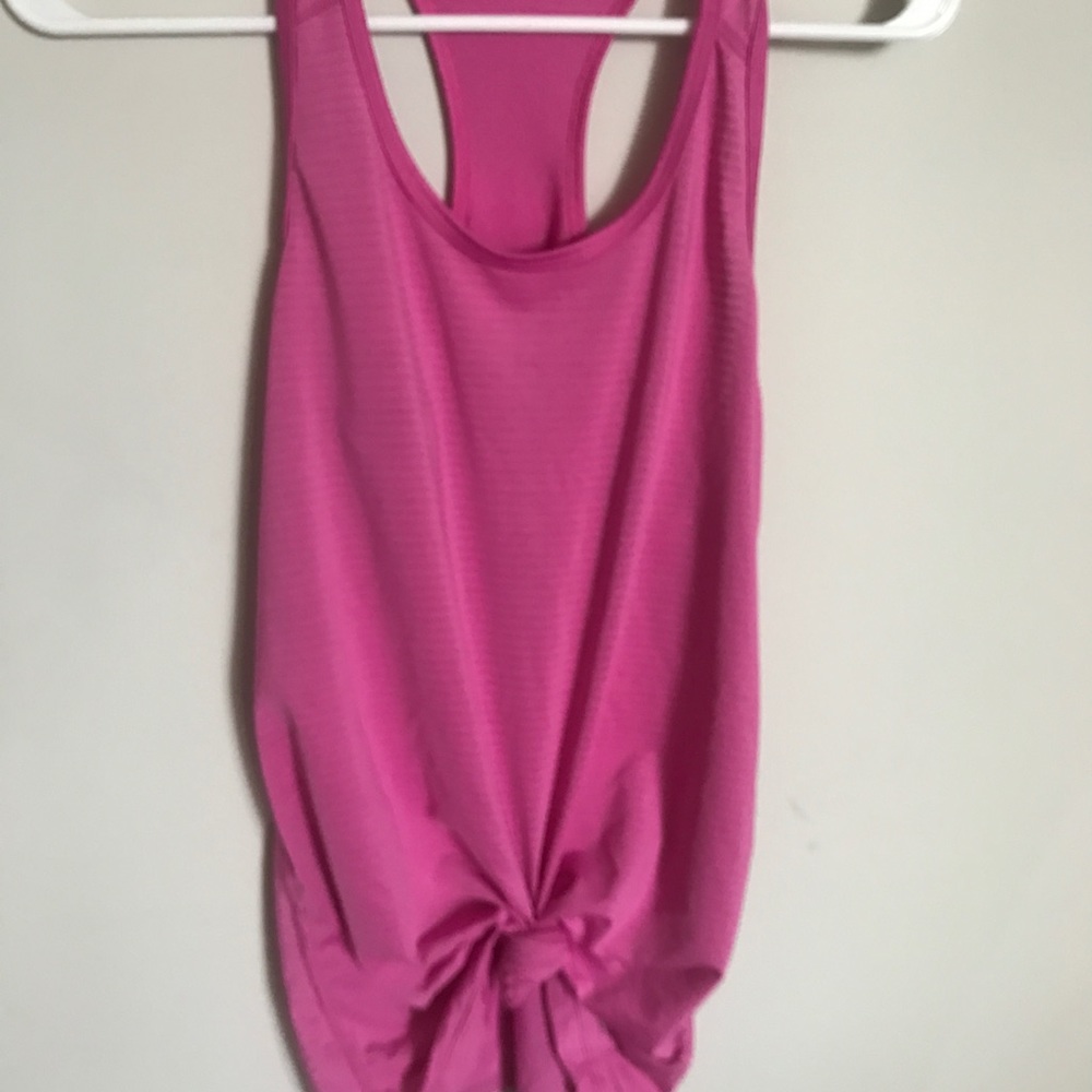 Pink workout tank